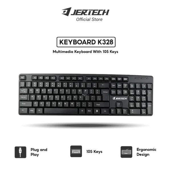 كيبورد واير JERTECH K329
