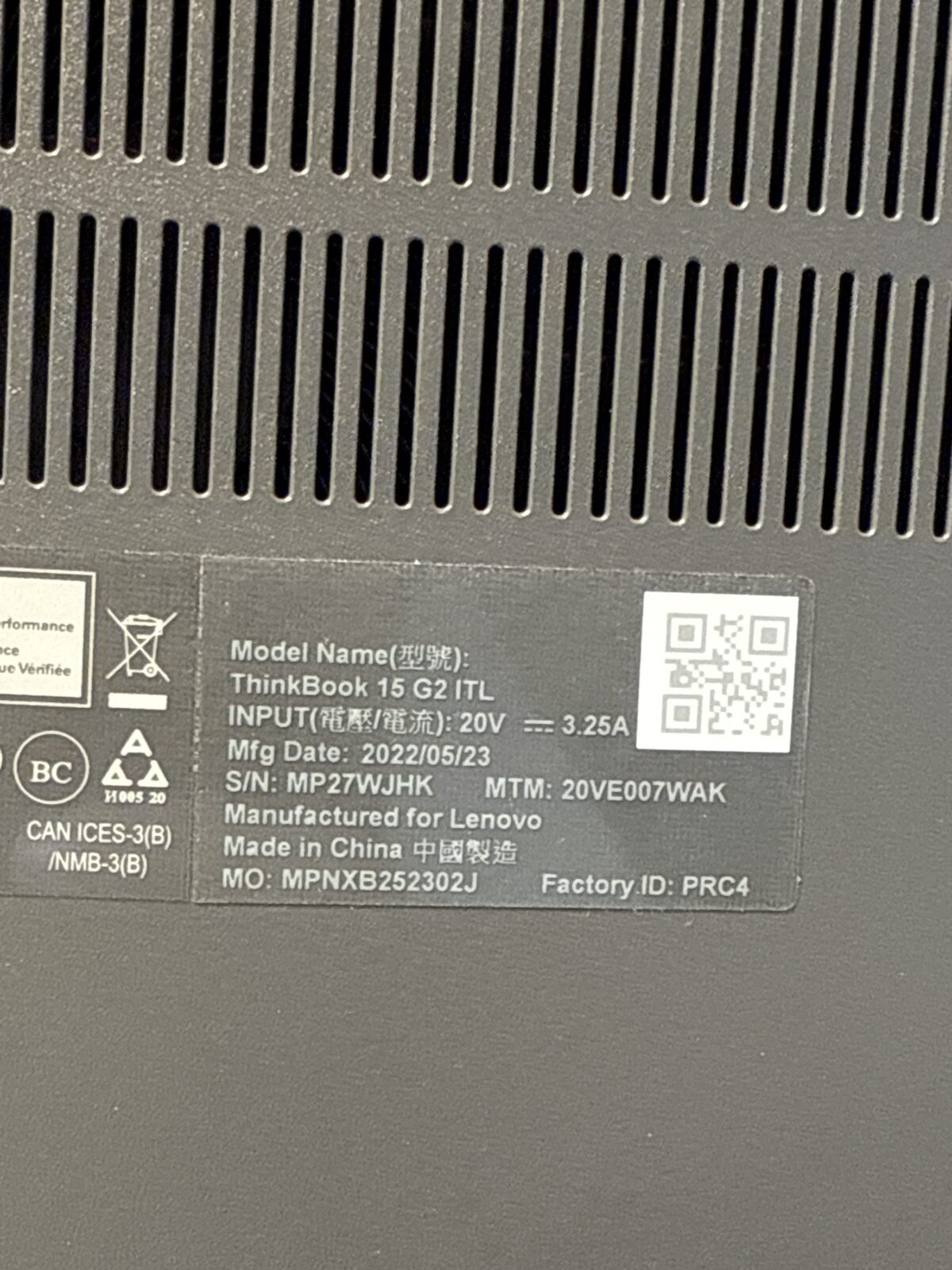 ⁦Lenovo thinkbook 15 G2 ITL USED⁩ - الصورة ⁦3⁩