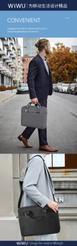 ⁦حقيبة Minimalist Laptop bag Pro wiwu⁩ - الصورة ⁦3⁩